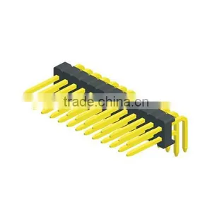1.27mm Pitch Double Row Right Angle Pin Header Connector thumbnail-1
