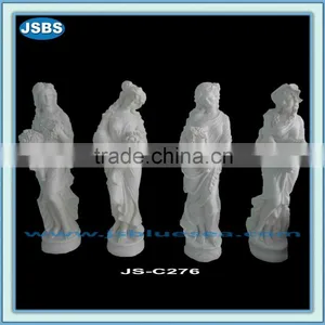 Garden Decoration White Four Seasons Marble Statues thumbnail-1