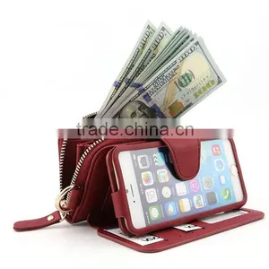 2015 New Arrivals Trading Wallet Purse Leather Case for Iphone 6 thumbnail-1
