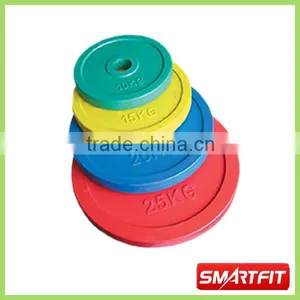 Colored Rubber Plate With Square Edge Customized Weighted Silicon Olympic Plate thumbnail-1