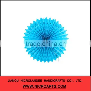 Fantastic Big Size 16inch Navy Blue Paper Honeycomb Fan thumbnail-1