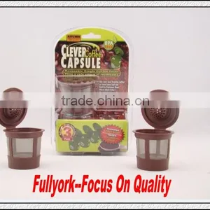 Clever Coffee Capsule Cafe Cup As Seen On TV Reusable Single Cup Coffee Filter Pods thumbnail-1