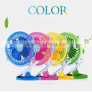 2016 Hot Sale DC 5V ABS Material Portable Clip USB Mini Fan thumbnail-1