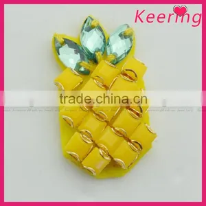 3.3cm Yellow Pineapple Beads Patch for Dress thumbnail-3