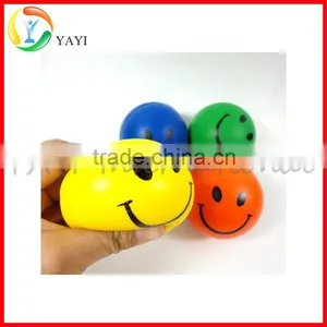 Hand Wrist Finger Exercise Stress Relief Happy Face PU Squeeze Ball thumbnail-3