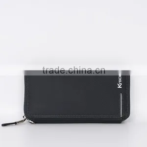 Fine Man Genuine Cow Leather Wallet Short Style Zipper Wallet thumbnail-1