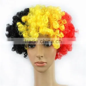 Fan Afro Wig Germany Black/red/golden thumbnail-1