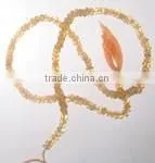 Citrine Faceted Rhondelle Gem Beads. thumbnail-1