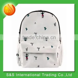 Latest Teenager Outdoor Traveling Canvas Backpack With Printing thumbnail-6