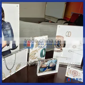 Yageli Factory Clear Acrylic Photo Frame / Acrylic Maganet Photo Frame for Custom Size thumbnail-2