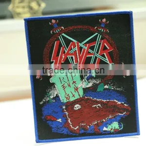 Cheapest Woven Label Patch Machine,Woven Label For Clothing,Embroidery Printed Patches thumbnail-4