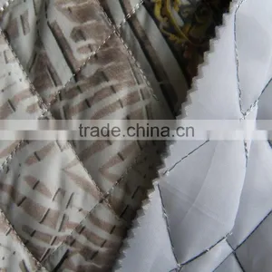 Printed Plaid Waterproof Winter Thermal Double-faced Taffeta Quilting Fabric thumbnail-5