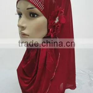H172 Latest Flower Muslim Hijab,hijab Scarf thumbnail-1
