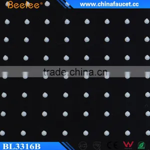 Beelee 16'' Black Painting Square SS304 Bathroom Ceiling Shower Head thumbnail-2