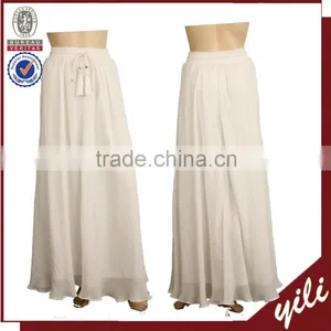 High Quality Spring Western Style Long Skirts Western Style Plain Ladies Cotton Long Skirts HS150632379 thumbnail-1