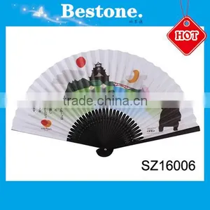 Hot Sale Popular Souvenir Wooden Fold Hand Fan thumbnail-6