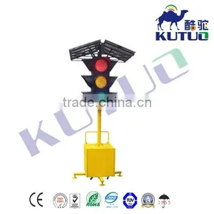 Mobile Solar Traffic Lights(four Aspects) With Battery Can Support 7 Days Without Sunshine/ thumbnail-1
