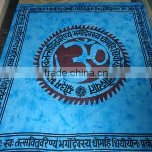 New Mantra om Printed Bedsheets Tapestry thumbnail-1