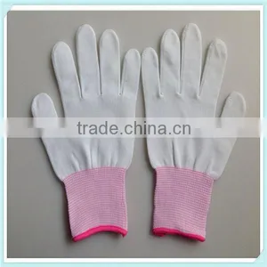 Dust Room Used 13 Gauge Knitted White Nylon Gloves 4131 thumbnail-1