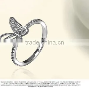 2016 Women's Fashion Brass Ring With Shiny CZ Jewelry thumbnail-5