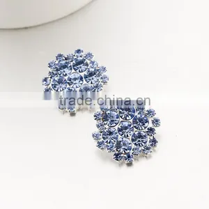 Blue Color Rhinestone Button,new Fashion Rhinestone Button,metal Buttons thumbnail-2
