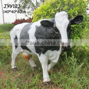 Wholesale Garden Decoration Resin Life Size Cow Statue thumbnail-1
