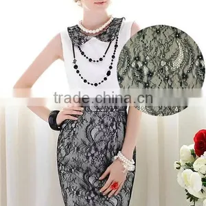 100% Nylon Warp-knitted Lace Fabric Factory Stock Supply 8870 thumbnail-1