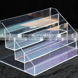 4 Tiers Acrylic Nail Polish Displays Rack, Acrylic Cosmetic Display Stand thumbnail-2