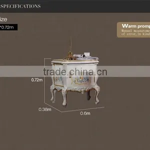 Luxury French Style Bedroom Furniture Bedstand thumbnail-5