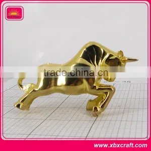 Brass Sculpture Bull Sculptures Cast Brass Bull Sculpture thumbnail-1