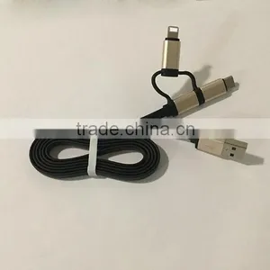 2016 Wholesale 3in1For Lighting Micro USB Type C Environmental Quick Charge Data Line Cable thumbnail-2