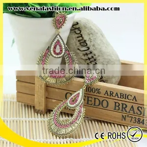 Yiwu Antique Hanging Bali Dubai Gold Jewelry Earring thumbnail-1