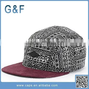 Custom Printed Blank 5 Panel Snapback Hat thumbnail-5