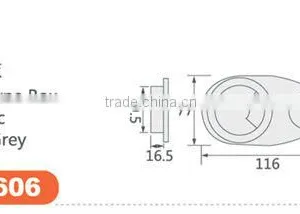 Rectangular Plastic Desk Grommets/ Desk Cable Grommet thumbnail-2