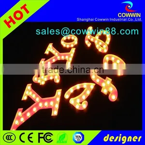 Outdoor LED Lighted Marquee Sign Metal Alphabet Letter Good Quality thumbnail-3