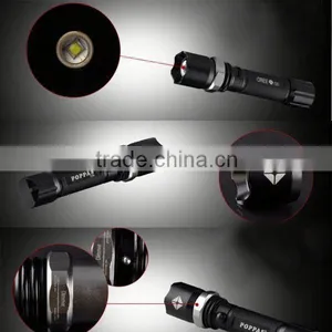 Promotion POPPAS T809 3W XPE Zoomable Bright Rechargeable Aluminium 18650 Battery Led Waterproof Led Flashlight thumbnail-3