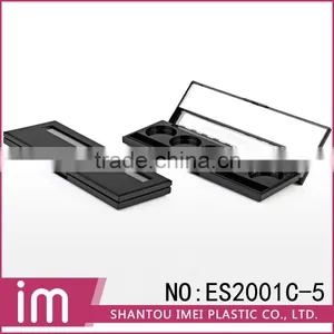 5 Round Color Eyeshadow Empty Palette With Inner Mirror thumbnail-1
