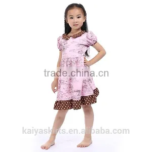 2016 Red Dot Cotton Frock Design for Baby Girl thumbnail-3