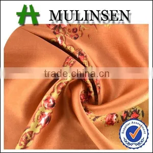 Shaoxing Textile Polyester 50D Printed Satin Fabric/ Satin Pajamas Woman Fabric thumbnail-1