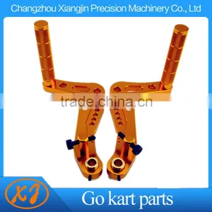 NEW !! Aluminum Racing go Kart Pedals Gold Anodized thumbnail-1
