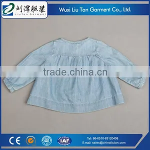 Smocking Yoke Short Style Fancy Kids Girls Shirt thumbnail-4