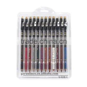 12pcs/lot Sharpener Long Lasting Waterproof Lip Liner Eyeliner Pencil Better Than Menow thumbnail-1