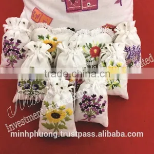 Flower Embroidery Fragrant Bags Air Freshing Sachet Powder Cloths Bag thumbnail-1
