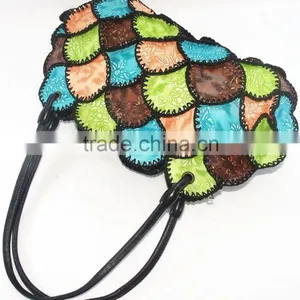 Ladies Leather Bag Multi Use Unique Shape Design Vivid Color Effect Hot Sale 2016 thumbnail-2