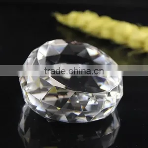 Clear Faceted Crystal Paperweight OSM029 thumbnail-1