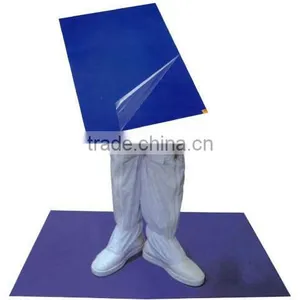 PE Film Adhesive Sticky Mat,tacky Mats for Disposable Use thumbnail-1