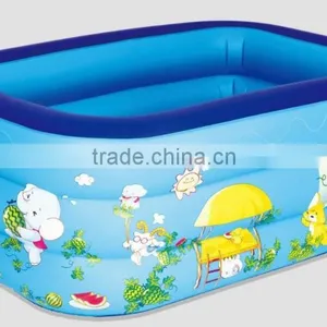 Pink Plastic Inflatable Swimming Pool,inflatable Square Swimming Pool thumbnail-1