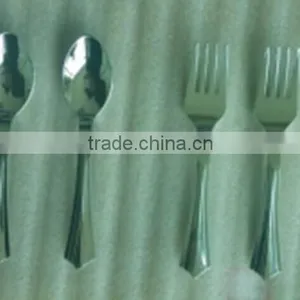 Large Plastic Forks Knife And Spoons,Siver Coated Cutlery,Disposable Plastic Metallic Cutlery thumbnail-4