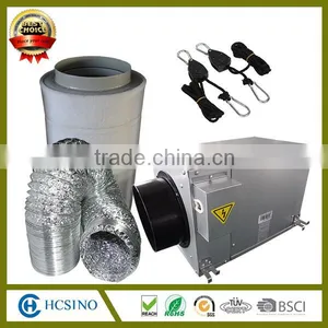 Silent Duct Extractor Fan, HEPA Carbon Air Filter, Aluminum Flexible Duct thumbnail-1