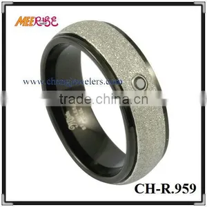 2015 New Black Diamond Ceramic Rings for Engagement thumbnail-1
